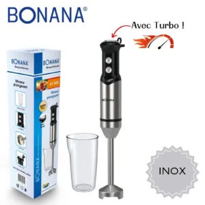 Mixeur Bonana 2 in 1 Turbo INOX