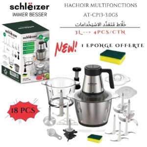 ِSchleizer Hachoir multifonctions 3L - 18PCS